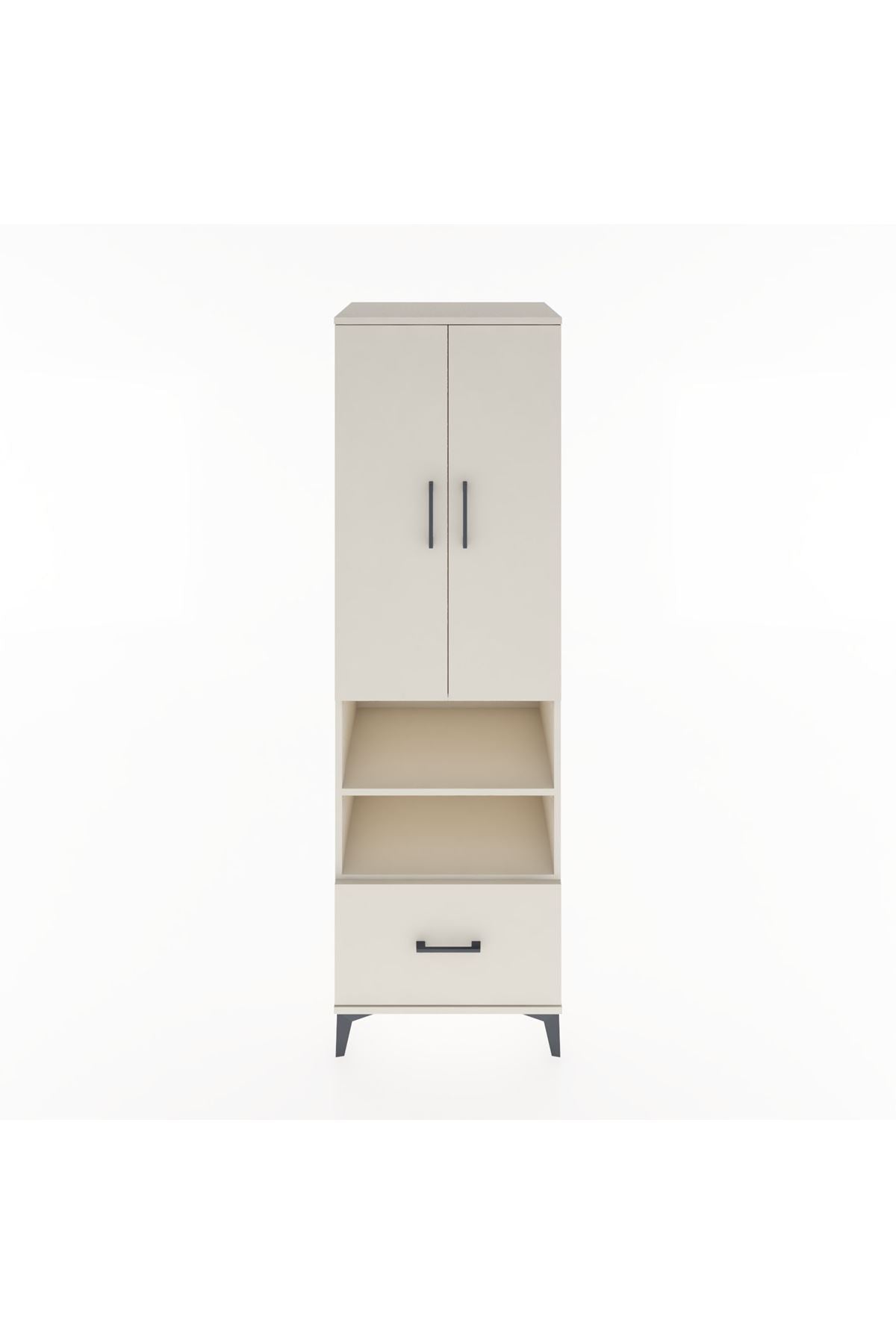Hyperion Dolap 3 Raflı Tek Çekmeceli Tek Askılı 60x44x195 Aytaşı-Aytaşı