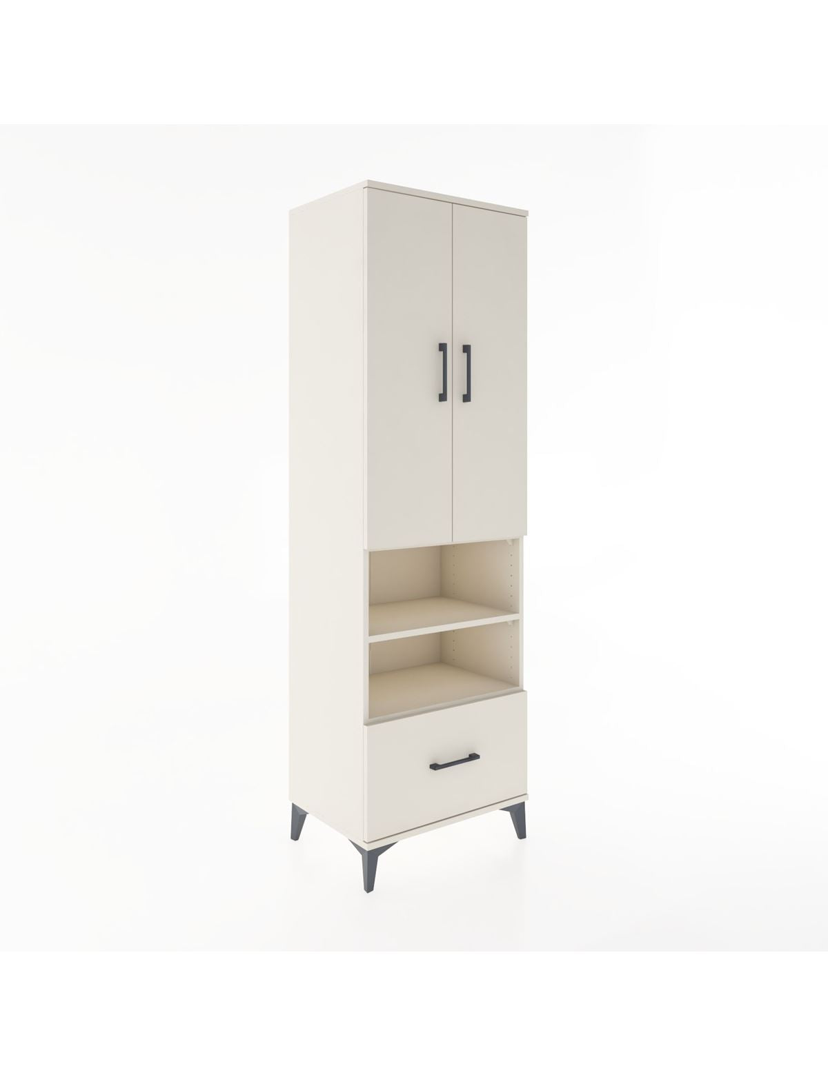 Hyperion Dolap 5 Raflı Tek Çekmeceli 2 Kapaklı 60x44x195 Aytaşı-Aytaşı