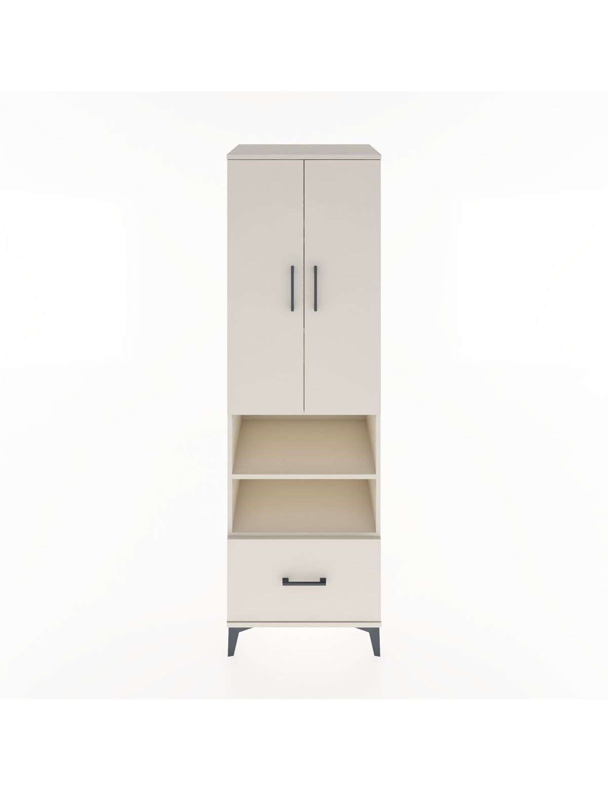 Hyperion Dolap 5 Raflı Tek Çekmeceli 2 Kapaklı 60x44x195 Aytaşı-Aytaşı