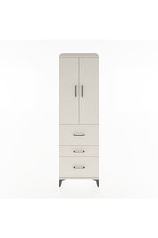 Hyperion Dolap Tek Raflı 3 Çekmeceli Tek Askılı 60x44x195 Aytaşı-Aytaşı