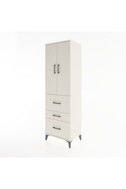 Hyperion Dolap Tek Raflı 3 Çekmeceli Tek Askılı 60x44x195 Aytaşı-Aytaşı