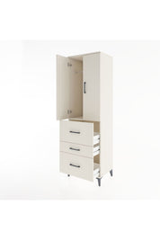 Hyperion Dolap Tek Raflı 3 Çekmeceli Tek Askılı 60x44x195 Aytaşı-Aytaşı