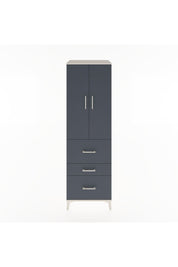 Hyperion Dolap Tek Raflı 3 Çekmeceli Tek Askılı 60x44x195 Aytaşı-Antrasit