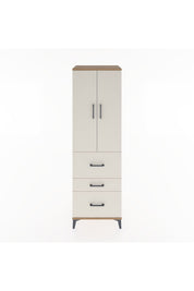 Hyperion Dolap Tek Raflı 3 Çekmeceli Tek Askılı 60x44x195 Çam-Aytaşı