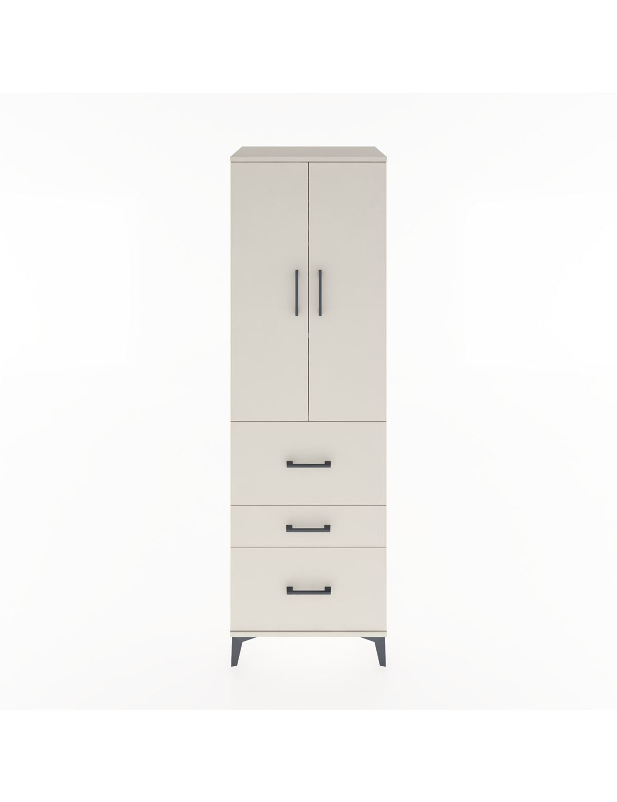 Hyperion Dolap 3 Raflı 3 Çekmeceli 2 Kapaklı 60x44x195 Aytaşı-Aytaşı