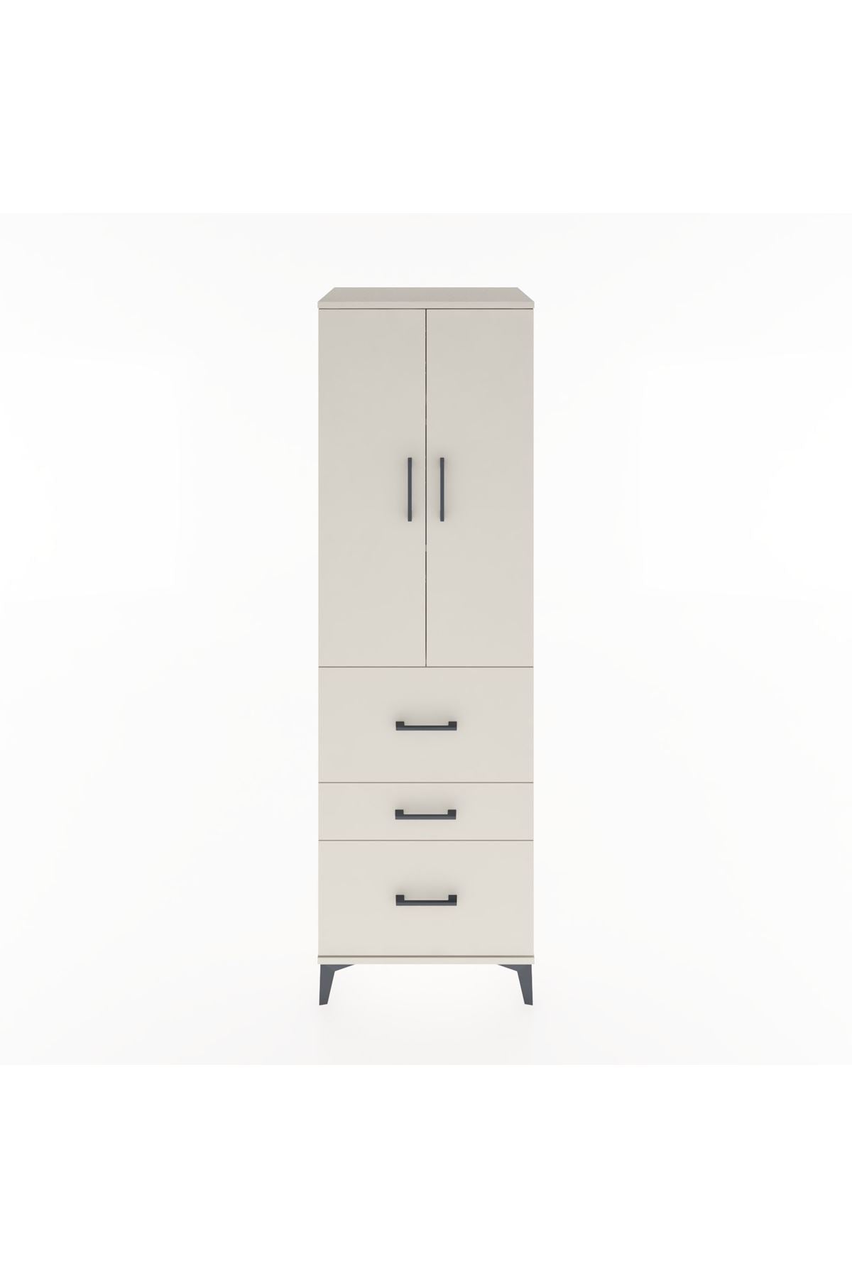 Hyperion Dolap 3 Raflı 3 Çekmeceli 2 Kapaklı 60x44x195 Aytaşı-Aytaşı