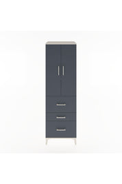 Hyperion Dolap 3 Raflı 3 Çekmeceli 2 Kapaklı 60x44x195 Aytaşı-Antrasit