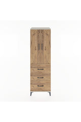 Hyperion Dolap 3 Raflı 3 Çekmeceli 2 Kapaklı 60x44x195