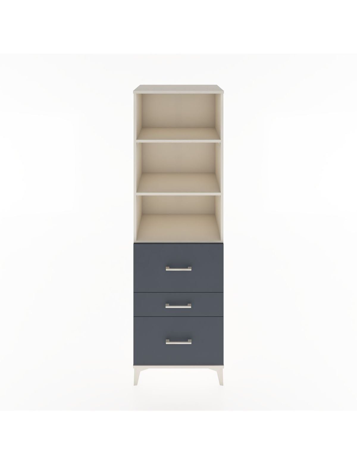 Hyperion Dolap 3 Raflı 3 Çekmeceli 60x44x195 Aytaşı-Antrasit