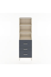 Hyperion Dolap 3 Raflı 3 Çekmeceli 60x44x195 Aytaşı-Antrasit