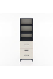 Hyperion Dolap 3 Raflı 3 Çekmeceli 60x44x195 Antrasit-Aytaşı