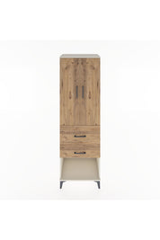 Hyperion Dolap Tek Raflı 2 Çekmeceli Tek Askılı 60x44x195 Aytaşı-Çam