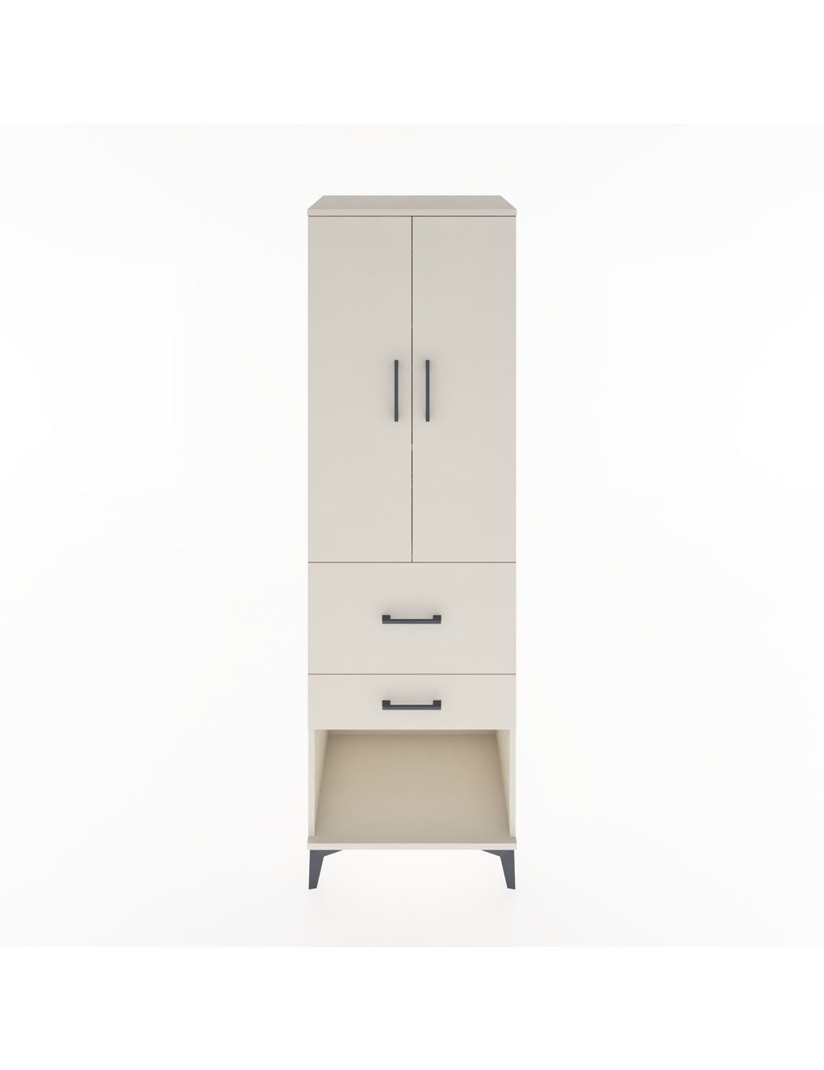 Hyperion Dolap 3 Raflı 2 Çekmeceli 2 Kapaklı 60x44x195 Aytaşı-Aytaşı