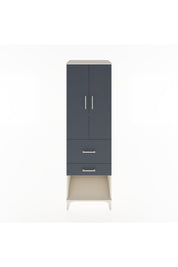 Hyperion Dolap 3 Raflı 2 Çekmeceli 2 Kapaklı 60x44x195 Aytaşı-Antrasit