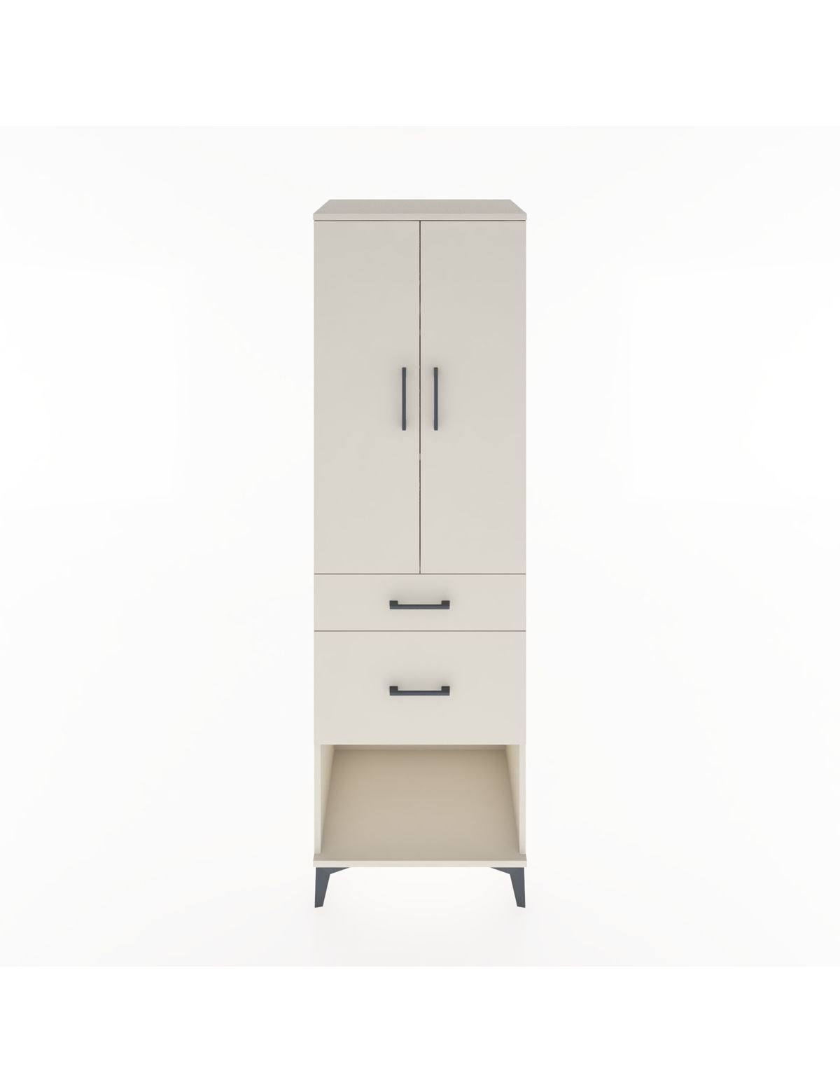 Hyperion Dolap 3 Raflı 2 Çekmeceli 2 Kapaklı 60x44x195 Aytaşı-Aytaşı