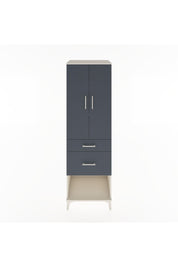 Hyperion Dolap 3 Raflı 2 Çekmeceli 2 Kapaklı 60x44x195 Aytaşı-Antrasit