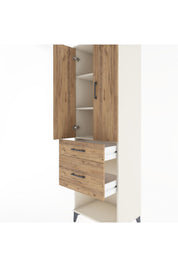 Hyperion Dolap 3 Raflı 2 Çekmeceli 2 Kapaklı 60x44x195 Aytaşı-Çam
