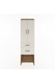 Hyperion Dolap 3 Raflı 2 Çekmeceli 2 Kapaklı 60x44x195 Çam-Aytaşı