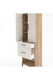 Hyperion Dolap 3 Raflı 2 Çekmeceli 2 Kapaklı 60x44x195 Çam-Aytaşı