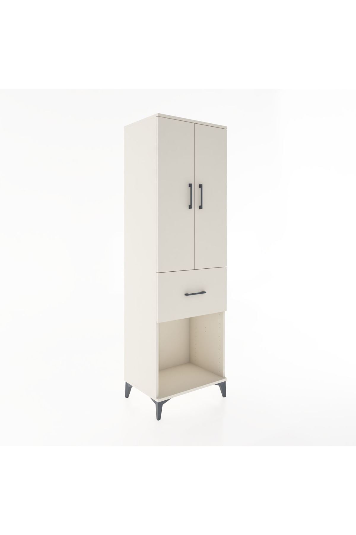 Hyperion Dolap Tek Raflı Tek Çekmeceli Tek Askılı 60x44x195 Aytaşı-Aytaşı