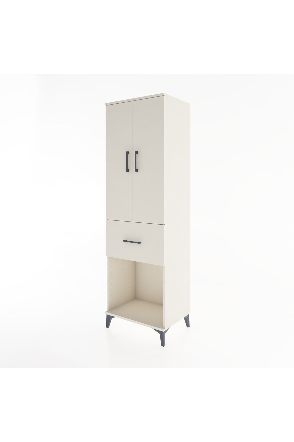 Hyperion Dolap Tek Raflı Tek Çekmeceli Tek Askılı 60x44x195 Aytaşı-Aytaşı