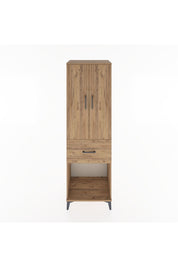 Hyperion Dolap Tek Raflı Tek Çekmeceli Tek Askılı 60x44x195 Çam-Çam