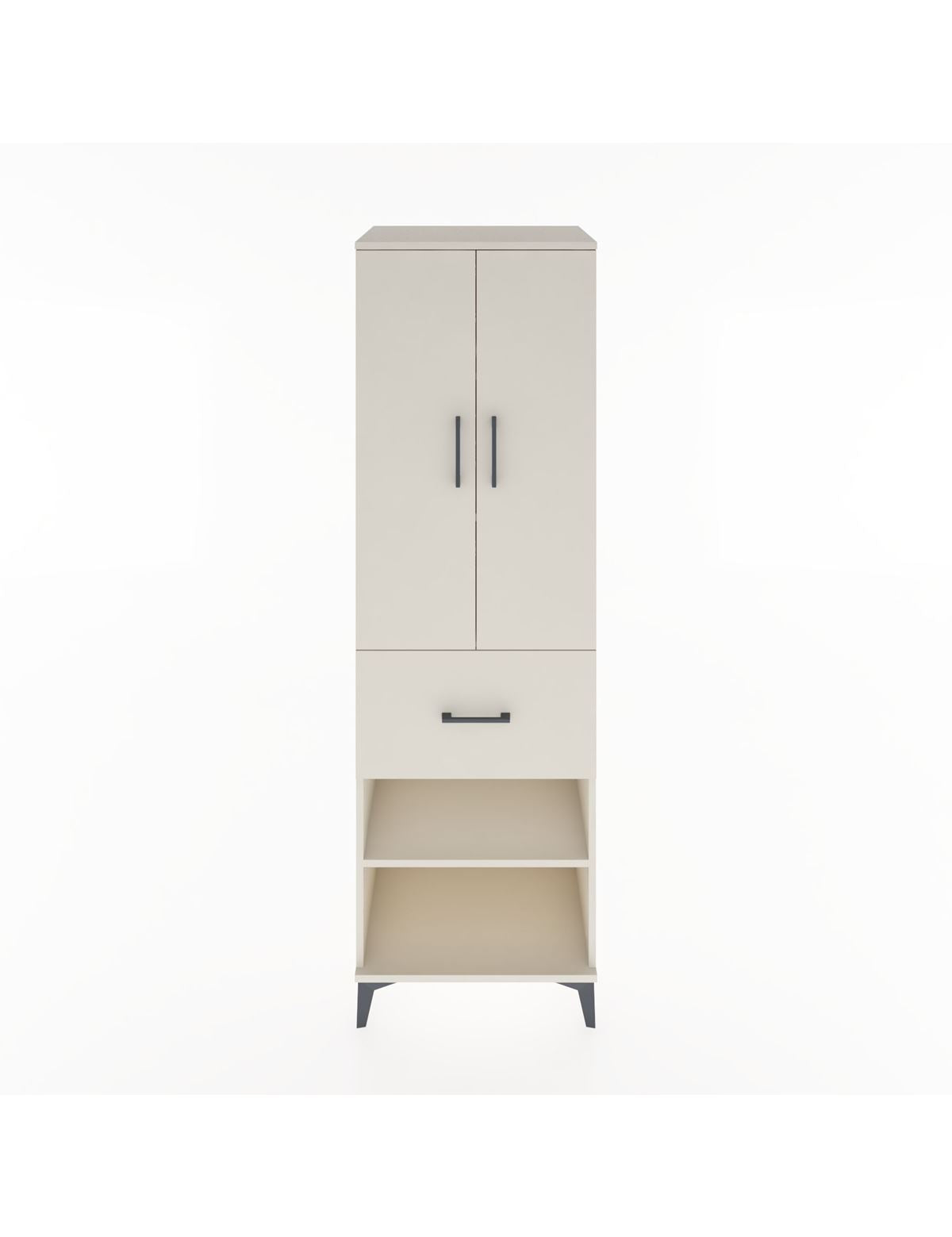 Hyperion Dolap 4 Raflı Tek Çekmeceli 2 Kapaklı 60x44x195 Aytaşı-Aytaşı