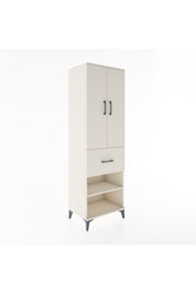 Hyperion Dolap 4 Raflı Tek Çekmeceli 2 Kapaklı 60x44x195 Aytaşı-Aytaşı