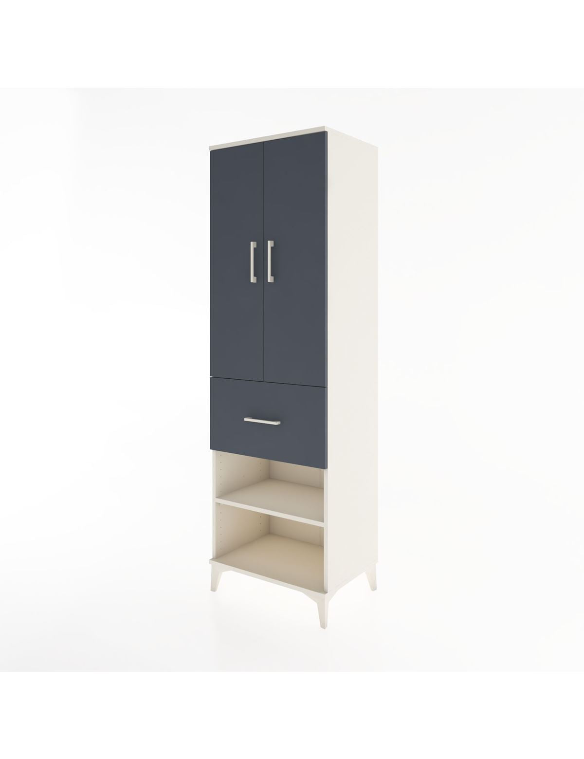 Hyperion Dolap 4 Raflı Tek Çekmeceli 2 Kapaklı 60x44x195 - S59M055V2B