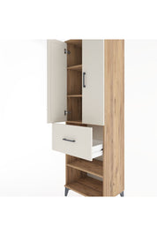 Hyperion Dolap 4 Raflı Tek Çekmeceli 2 Kapaklı 60x44x195 Çam-Aytaşı