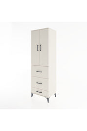 Hyperion Dolap Tek Raflı 3 Çekmeceli Tek Askılı 60x44x195 Aytaşı-Aytaşı