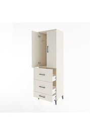 Hyperion Dolap Tek Raflı 3 Çekmeceli Tek Askılı 60x44x195 Aytaşı-Aytaşı