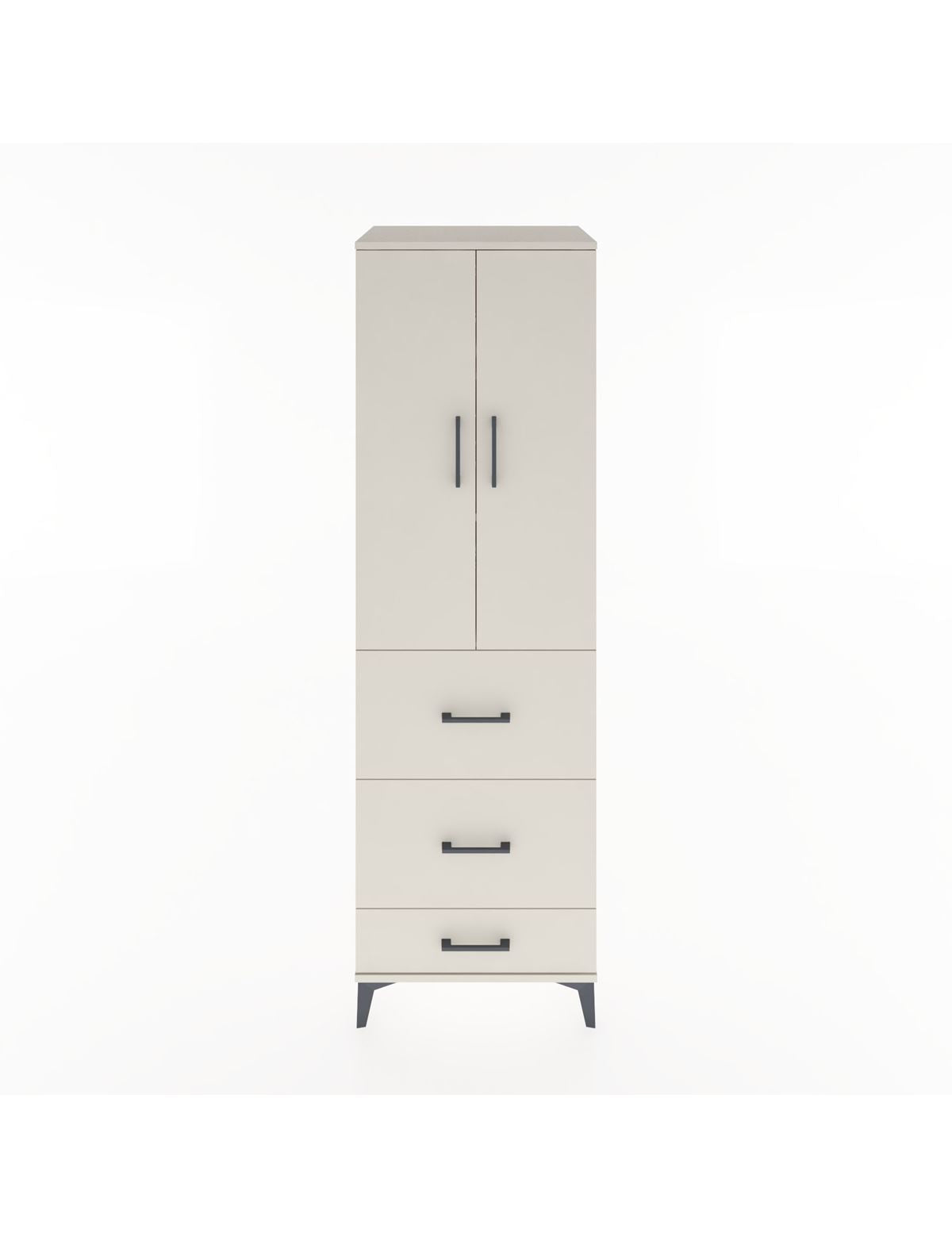 Hyperion Dolap 3 Raflı 3 Çekmeceli 2 Kapaklı 60x44x195 Aytaşı-Aytaşı