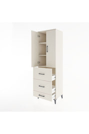 Hyperion Dolap 3 Raflı 3 Çekmeceli 2 Kapaklı 60x44x195 Aytaşı-Aytaşı