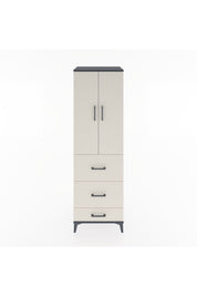 Hyperion Dolap 3 Raflı 3 Çekmeceli 2 Kapaklı 60x44x195 Antrasit-Aytaşı