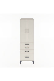 Hyperion Dolap Tek Raflı 4 Çekmeceli Tek Askılı 60x44x195 Aytaşı-Aytaşı
