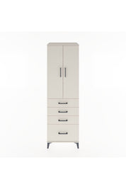 Hyperion Dolap 3 Raflı 4 Çekmeceli 2 Kapaklı 60x44x195 Aytaşı-Aytaşı