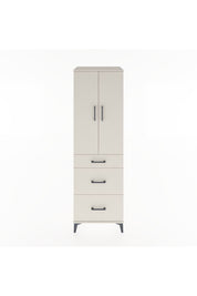 Hyperion Dolap Tek Raflı 3 Çekmeceli Tek Askılı 60x44x195 Aytaşı-Aytaşı