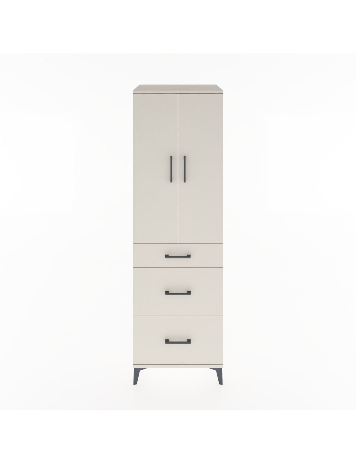 Hyperion Dolap 3 Raflı 3 Çekmeceli 2 Kapaklı 60x44x195 Aytaşı-Aytaşı