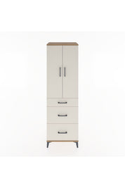 Hyperion Dolap 3 Raflı 3 Çekmeceli 2 Kapaklı 60x44x195 Çam-Aytaşı