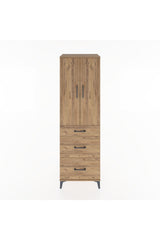 Hyperion Dolap 3 Raflı 3 Çekmeceli 2 Kapaklı 60x44x195