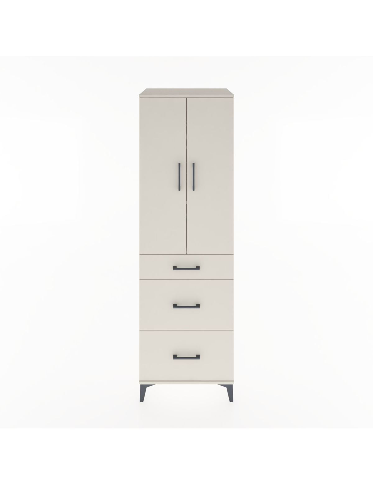 Hyperion Dolap 3 Raflı 3 Çekmeceli 2 Kapaklı 60x44x195 Aytaşı-Aytaşı