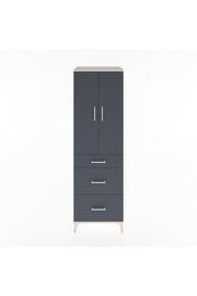 Hyperion Dolap 3 Raflı 3 Çekmeceli 2 Kapaklı 60x44x195 Aytaşı-Antrasit