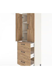 Hyperion Dolap 3 Raflı 3 Çekmeceli 2 Kapaklı 60x44x195 Aytaşı-Çam