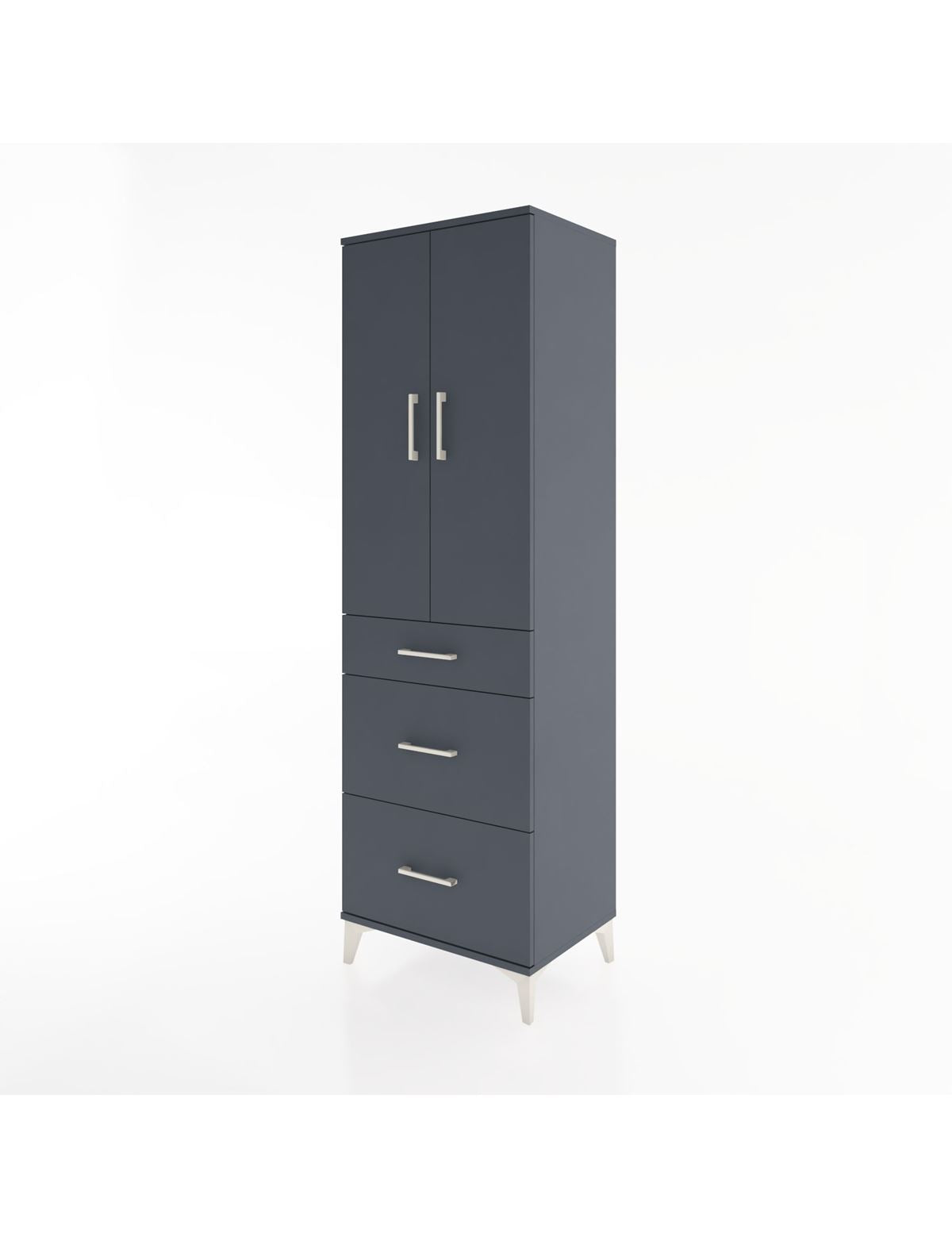 Hyperion Dolap 3 Raflı 3 Çekmeceli 2 Kapaklı 60x44x195 - S59M063V5B