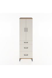 Hyperion Dolap 3 Raflı 3 Çekmeceli 2 Kapaklı 60x44x195 Çam-Aytaşı