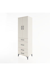 Hyperion Dolap Tek Raflı 4 Çekmeceli Tek Askılı 60x44x195 Aytaşı-Aytaşı