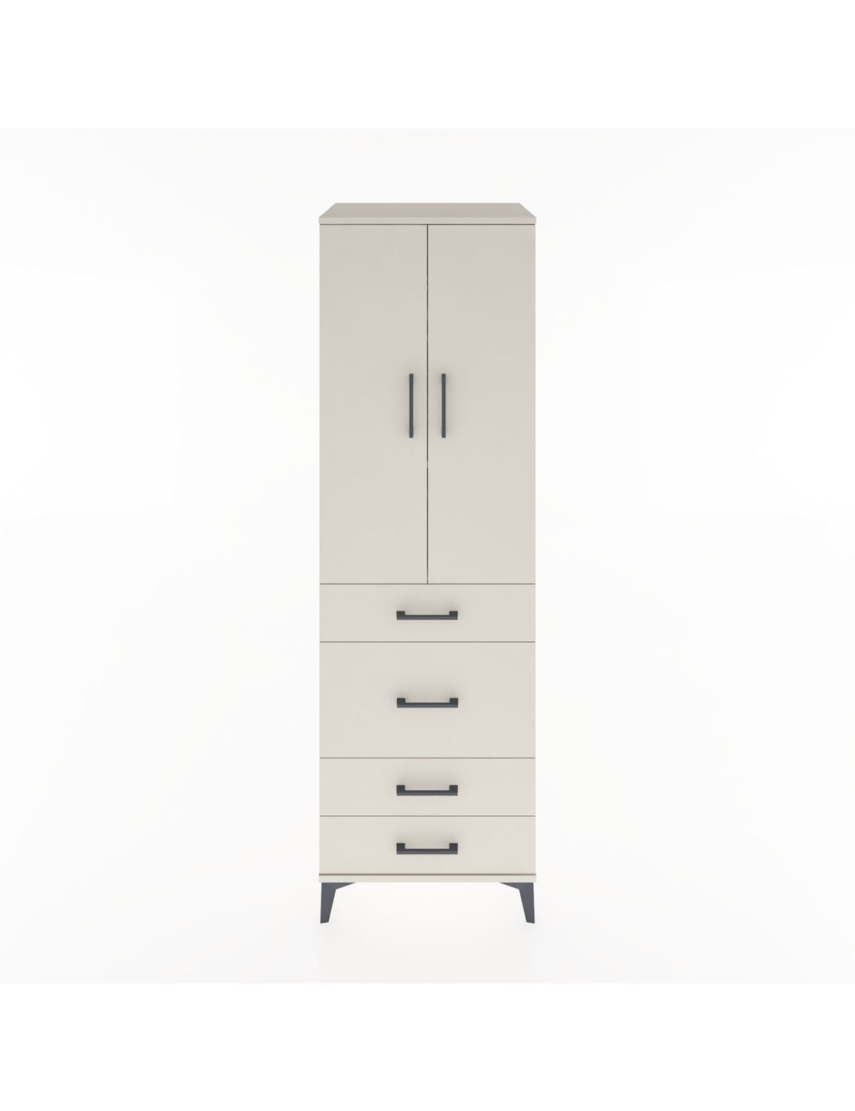 Hyperion Dolap 3 Raflı 4 Çekmeceli 2 Kapaklı 60x44x195 Aytaşı-Aytaşı