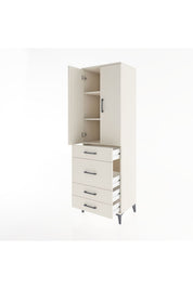 Hyperion Dolap 3 Raflı 4 Çekmeceli 2 Kapaklı 60x44x195 Aytaşı-Aytaşı