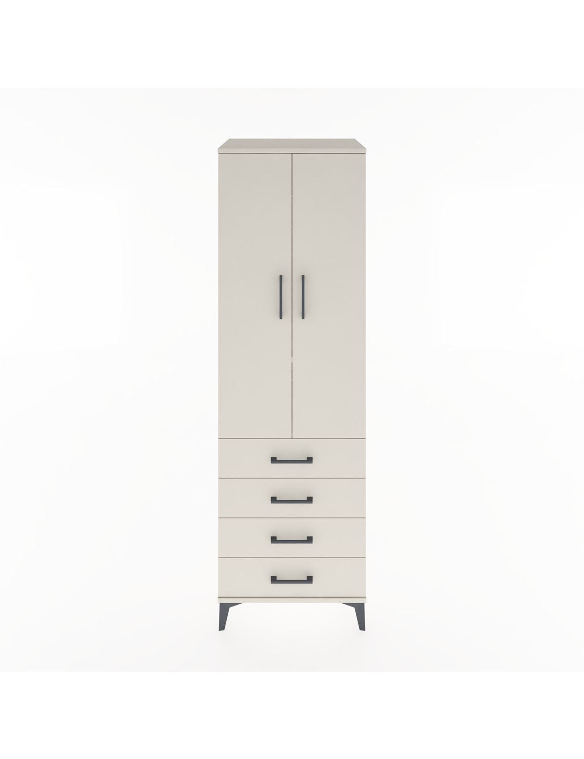 Hyperion Dolap 2 Raflı 4 Çekmeceli Tek Askılı 60x44x195 Aytaşı-Aytaşı